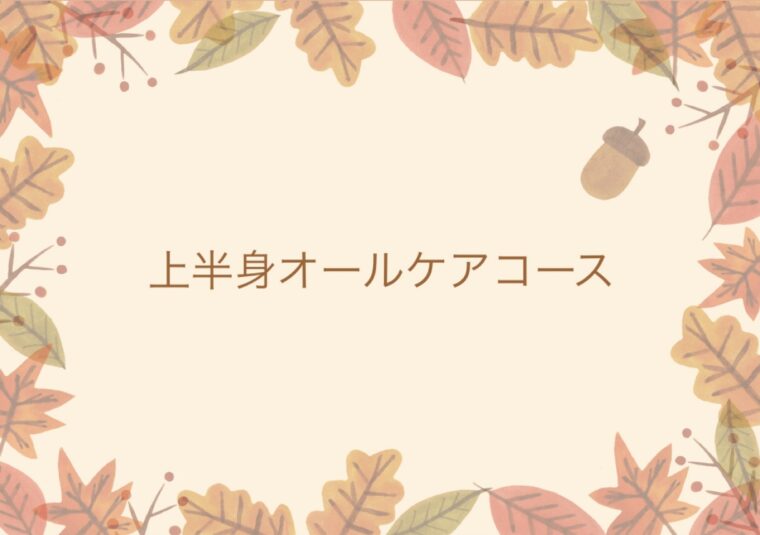 上半身オールケアコース